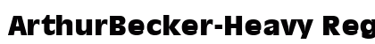 ArthurBecker-Heavy Regular Preview
