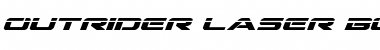 Outrider Laser Bold Italic Bold Italic Font