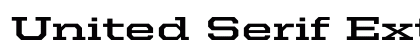 United Serif Ext Bold preview