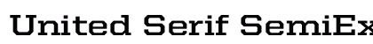 United Serif SemiExt Bold preview