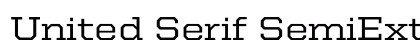 United Serif SemiExt Medium Preview