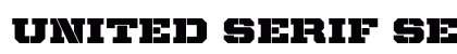 United Serif SemiExt Stencil preview