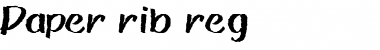 Download Paper rib reg Font Download Paper rib reg Font