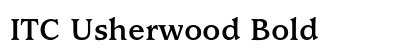 ITC Usherwood Bold preview