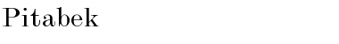 Download Pitabek Font Download Pitabek Font