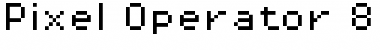 Pixel Operator 8 Regular Font