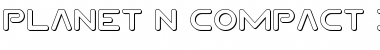 Planet N Compact 3D Regular Font