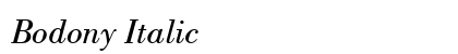 Bodony Italic