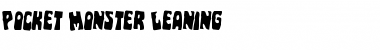 Download Pocket Monster Leaning Font