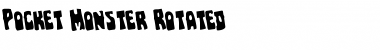 Pocket Monster Rotated Regular Font