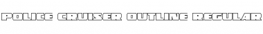 Download Police Cruiser Outline Font