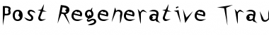 Download Post-Regenerative Trauma Font Download Post-Regenerative Trauma Font