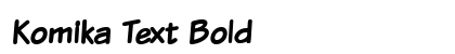 Komika Text Bold preview