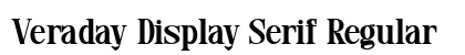 Veraday Display Serif Regular preview