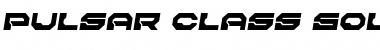 Download Pulsar Class Solid Semi-Italic Font