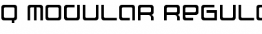 Q Modular Regular Font