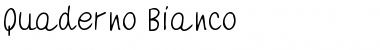 Quaderno Bianco Regular Font