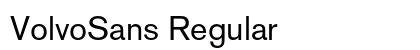 VolvoSans Regular preview