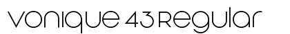 Vonique 43 Regular preview