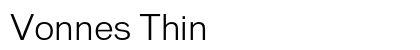 Vonnes Thin Preview