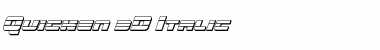 Quicken 3D Italic Italic Font