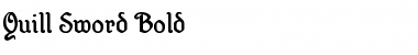 Quill Sword Bold Bold Font