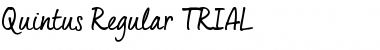 Quintus_TRIAL Regular Font