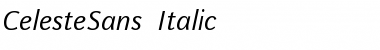 CelesteSans Italic Font