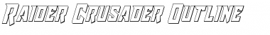 Raider Crusader Outline Outline Font