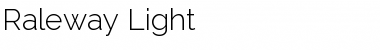 Raleway Light Font