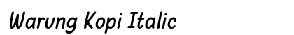 Warung Kopi Italic preview
