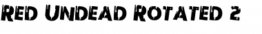 Red Undead Rotated 2 Regular Font