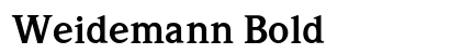 Weidemann Bold preview
