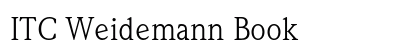 ITC Weidemann Book Preview