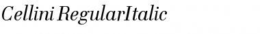 Download Cellini-RegularItalic Font