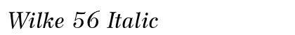 Wilke 56 Italic preview