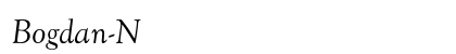 Bogdan-Normal-Italic Regular preview