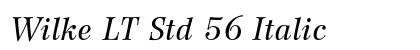 Wilke LT Std 56 Italic preview