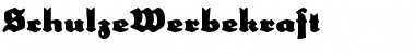 Schulze Werbekraft Regular Font