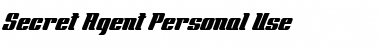 Secret Agent Personal Use Regular Font