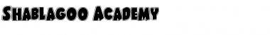 Shablagoo Academy Regular Font