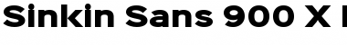 Download Sinkin Sans 900 X Black Font