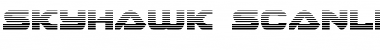 Skyhawk Scanlines Regular Font