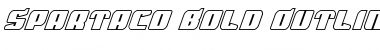 Spartaco Bold Outline Regular Font