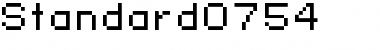 standard 07_54 Regular Font
