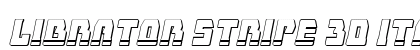 Librator Stripe 3D Italic Regular preview