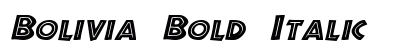 Bolivia Bold Italic Preview