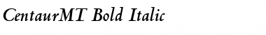 CentaurMT BoldItalic Font