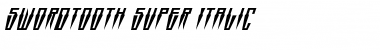 Swordtooth Super-Italic Italic Font