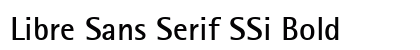 Libre Sans Serif SSi Bold preview